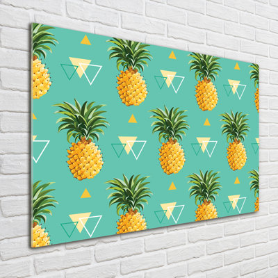 Pineapples - No Frame Print on Glass
