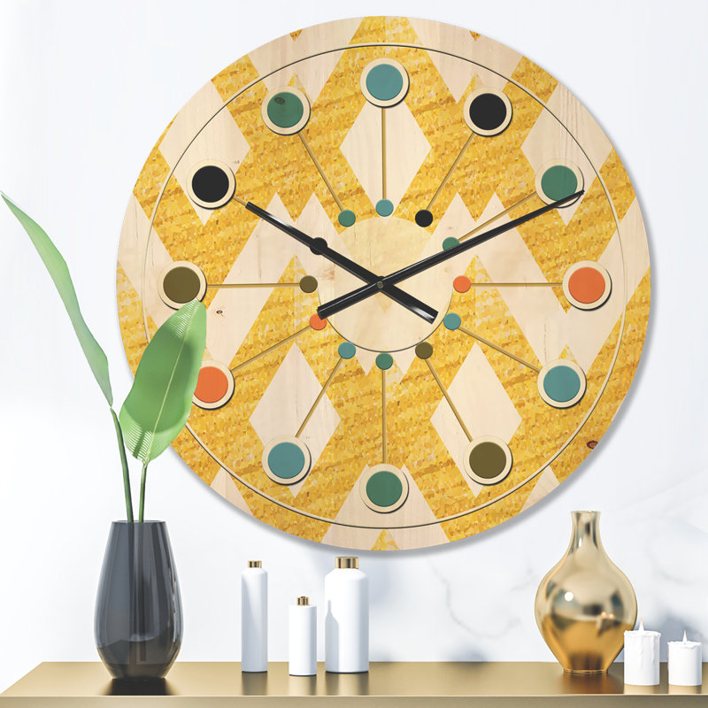 Solid Wood Wall Clock, Medium