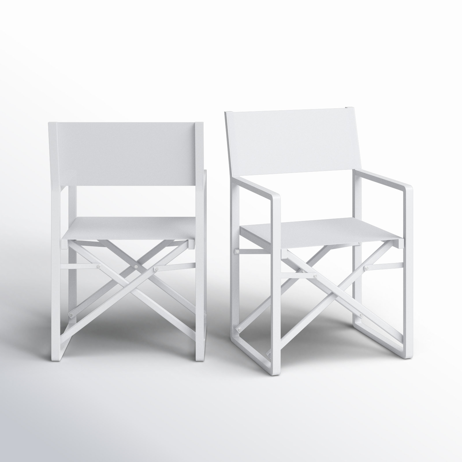 Sunset Foldable Patio Armchair, White