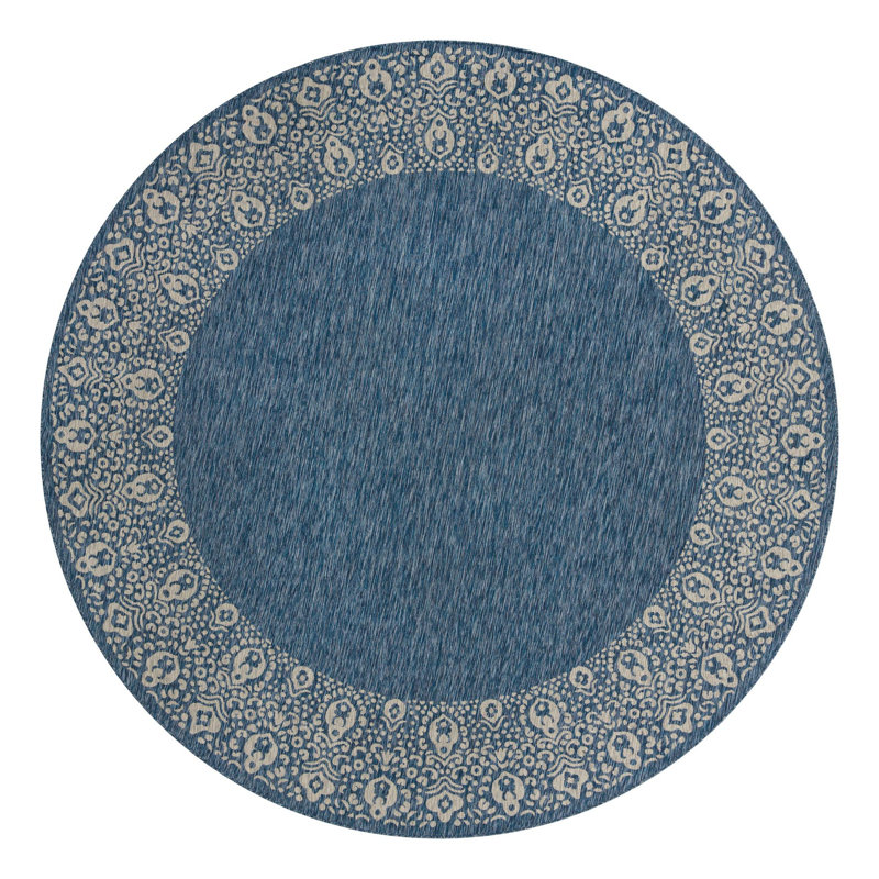 Lamere Oriental Indoor / Outdoor Rug, Round 10'8"