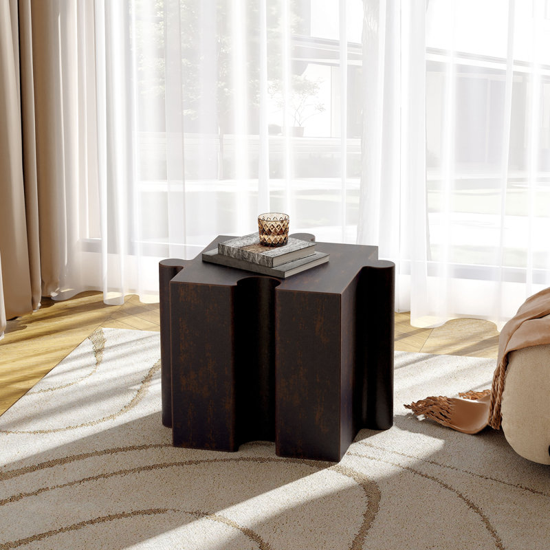 Ensemble de 2 tables de casse-tête artistiques, tables d'appoint modulaires MGO à emboîtement