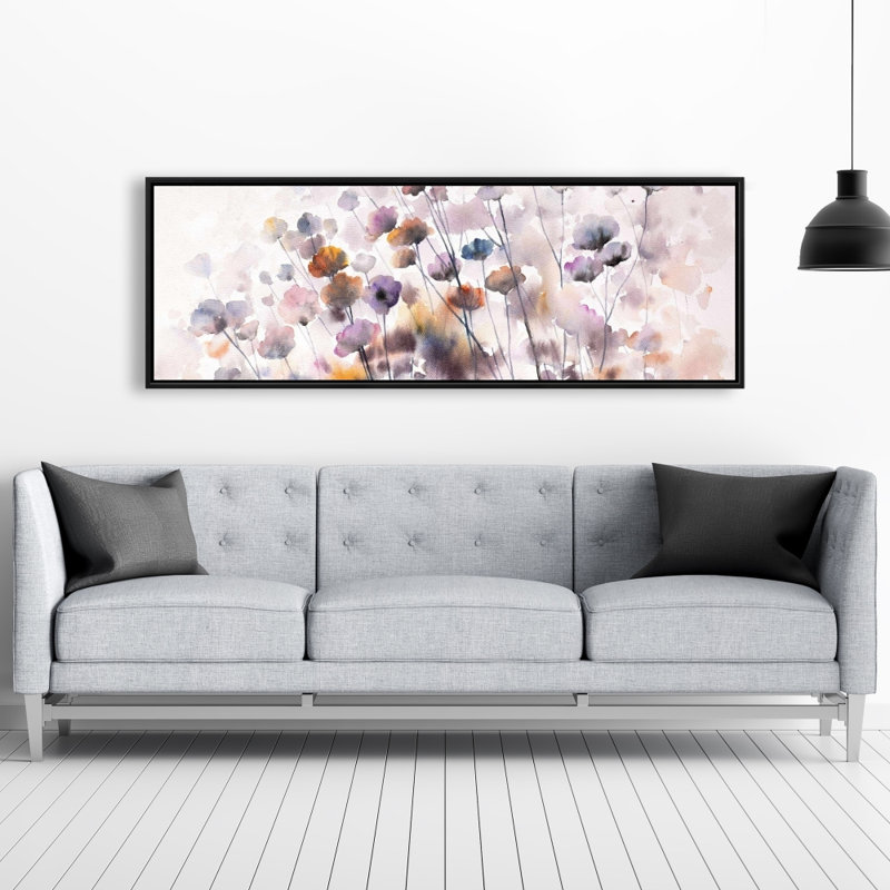 Fleurs sauvages, reproduction sur toile