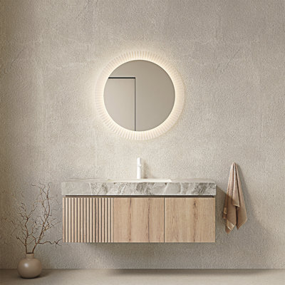 Meuble-lavabo mural avec lavabo