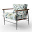 Fauteuil d'appoint rembourré Teal