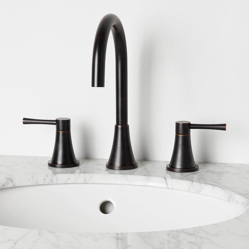 Widespread 2-handle Bathroom Faucet, Oil Rubbed Bronze