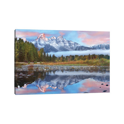 Grand Tetons Reflected In Lake, Grand Teton National Park, Wyoming I by Tim Fitzharris - Wrapped Canvas Print