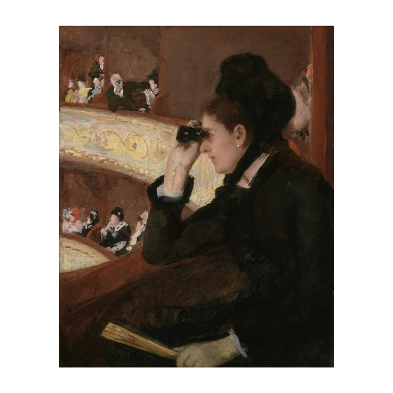 «In the Loge» par Mary Cassatt - Estampe numérique, H 20 po x l 16 po