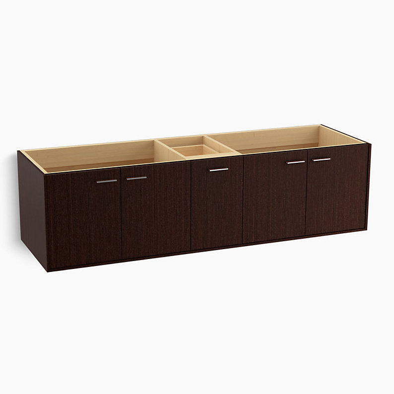 Base de meuble-lavabo Jute® 72 po avec 4 portes et 1 tiroir, Soie Laurentii