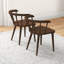Chaise d'appoint en bois massif brun Adorn