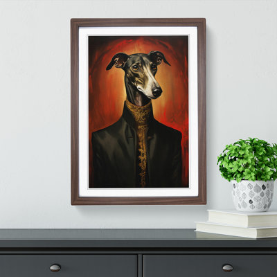 Greyhound Gothic - Framed Print