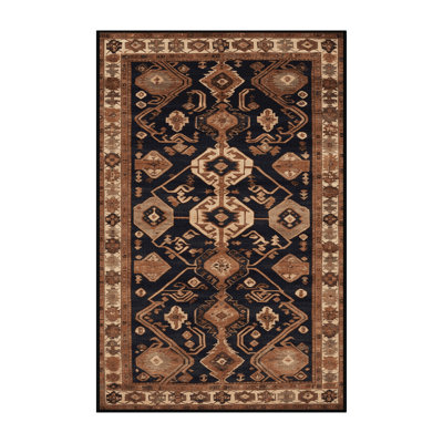 Machine Washable Turkish Brown Area Rug