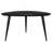 Black Triangular Solid Wood Coffee Table