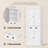 Tall Kitchen Pantry with 4 Doors and Large Drawer for Dining Room Living Room-1228984454