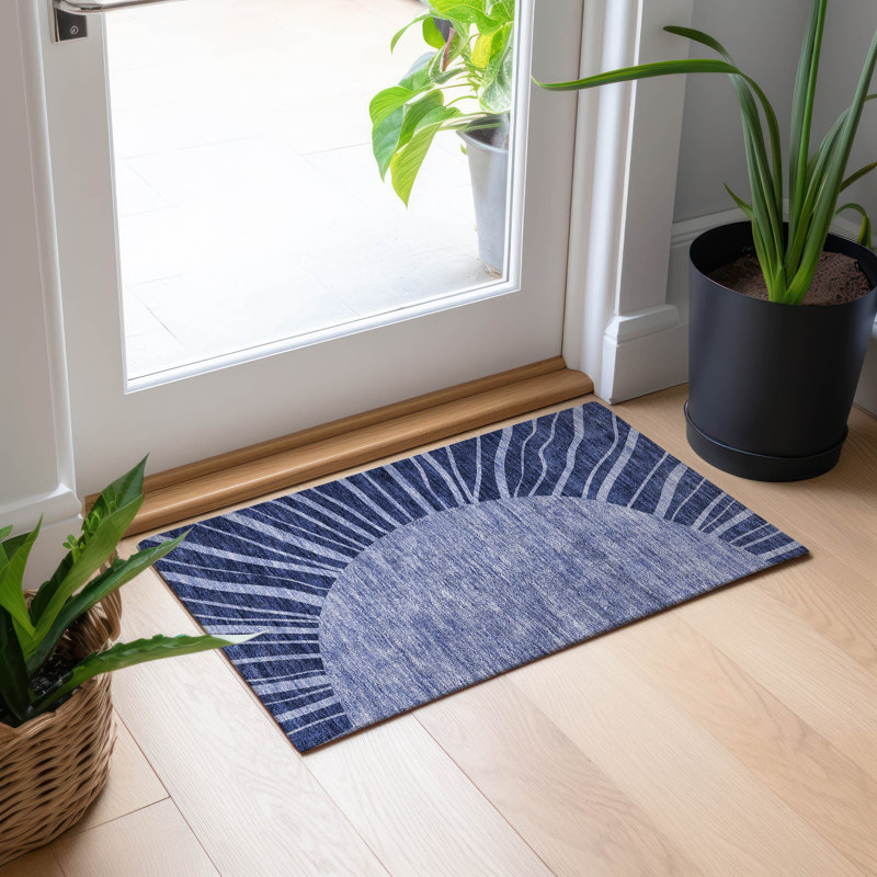 Melania Abstract Indoor / Outdoor Rug, Rectangle 1'8" x 2'6"