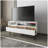 Picacho TV Stand with Multistorage, 3 Drawers and 3 Shelves, White + Natural Oak .