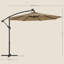 Piqua 300cm Lighted Market Parasol-240736457