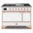 ILVE Majestic II Series 48 inch Dual Fuel Range with 8 Sealed Burners, Griddle (Solid Door)-64707751-64707740