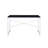 47" Black and Silver Writing Desk