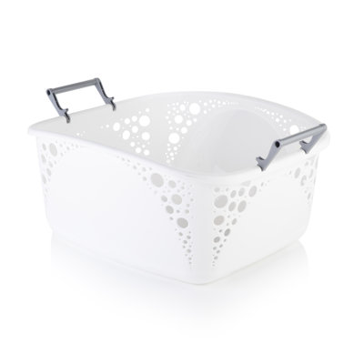 Plastic Laundry Basket with Handles