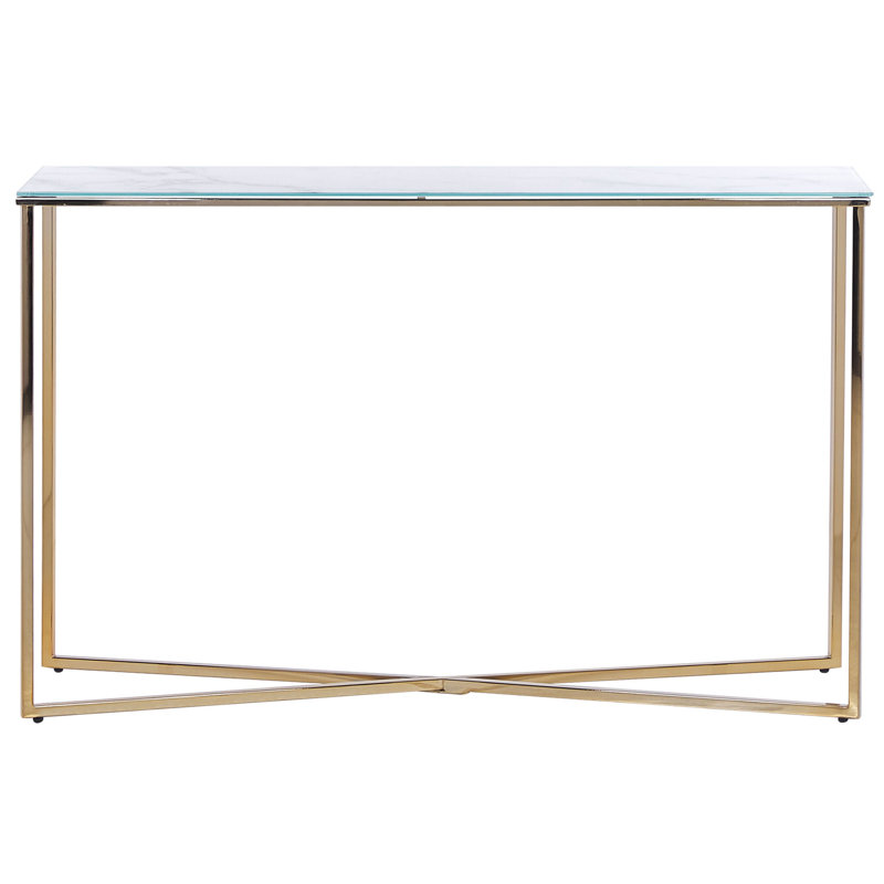 Adarian 120cm Glass Top Console Table
