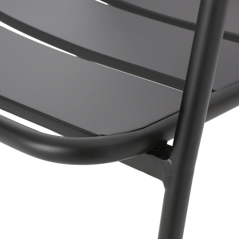 Chair: Matte Black Iron, Making Backyard & Patio More Appealing, 24.62 In. Height, 13.19 Lb Delightful In 24.94 Depth