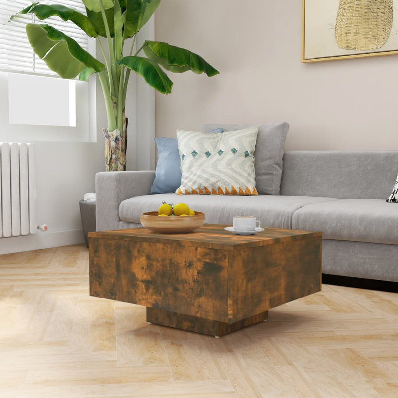 Arnkell Manufactured Wood Frame Single Coffee Table, Smoked Oak