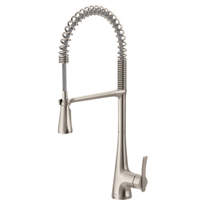 Sinema Pre-Rinse High Arc Spring Pull Down Single Handle Kitchen Faucet