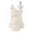 Decorative Chess Figurines Set Polyresin Sculptural Design Home Office Living Room Display Set Of 3 - 16", 14", 13" White
