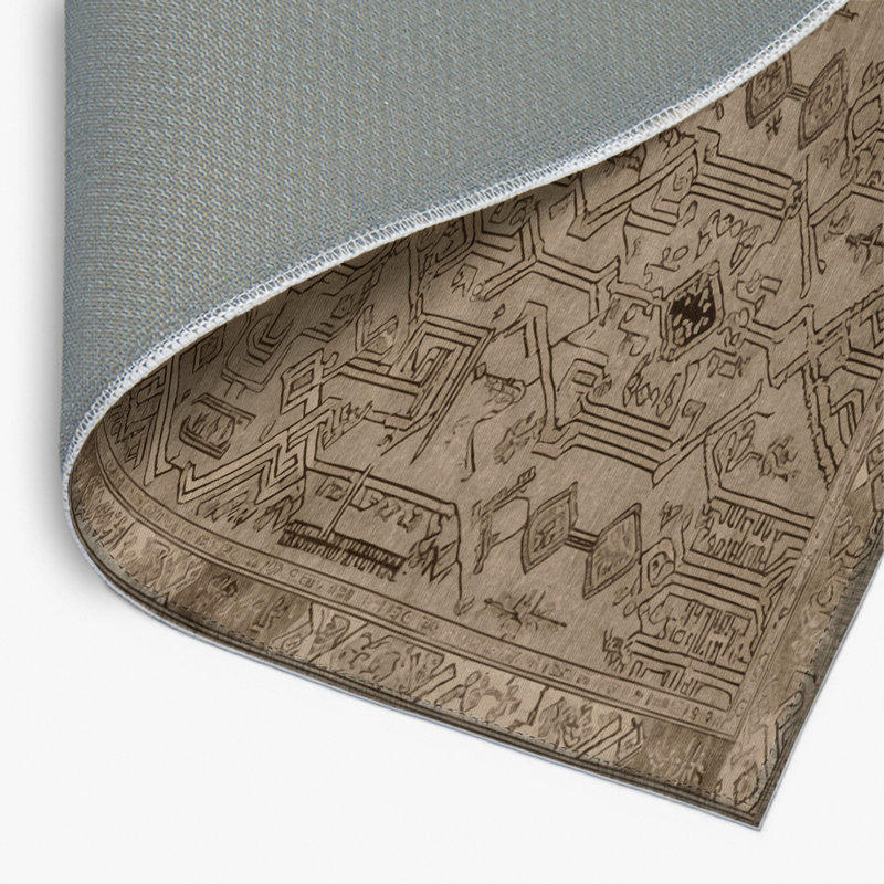 ArtDeco Gray Indoor and Outdoor Area Rug, Rectangle 2' x 3'