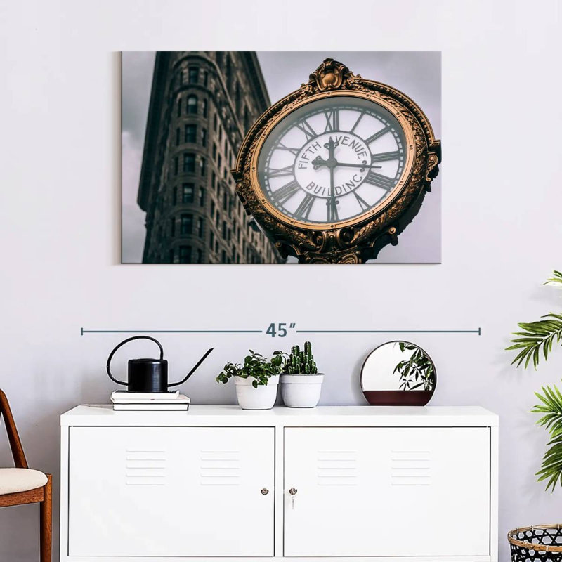 Kerner Fifth Avenue Building Clock, 24" H x 36" W