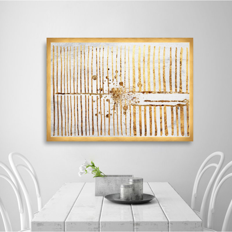 « love force field gold », reproduction d’impression encadrée, H 38 po x l 56 po x P 0,5 po