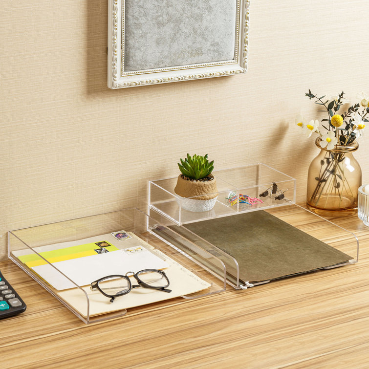The Twillery Co.® Archuleta Acrylic Stackable Desk Organizer & Reviews