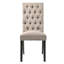 Ensemble de 2 chaises parsons capitonnées brun clair et rétro (ensemble de 2)