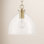 Dimmable Seeded Glass Single Light Pendant