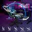 Fauteuil de jeu à bascule ergonomique avec massage Hoffree-113470395