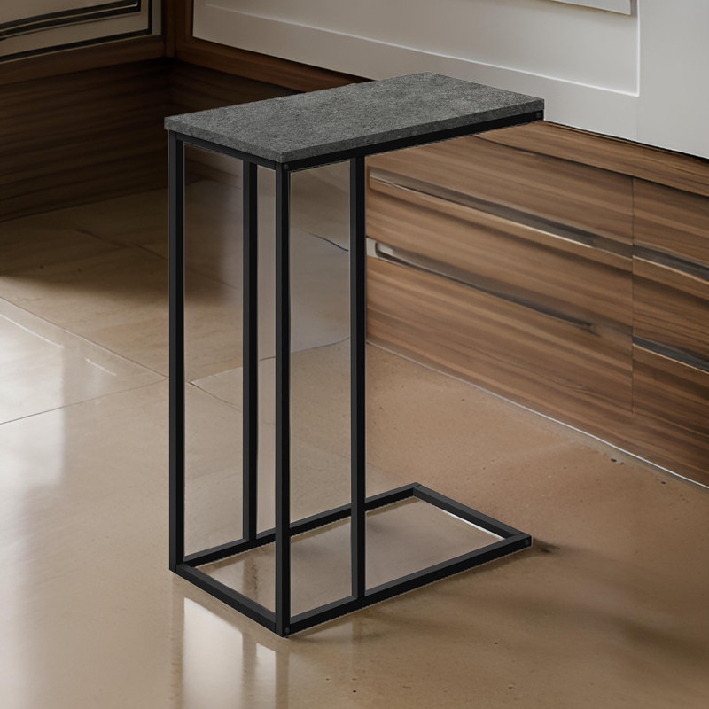 Table d'appoint Table d'appoint en forme de C Table d'appoint moderne Table de salon Table d'appoint de chambre à coucher