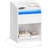 Bedside Table with LED Light, Bedside Cabinet with Charging Station, 1 Storage Drawer Nightstand for Bedroom, Living Room, 2 USB Port, 2 Outlets, Open Compartment-1738993049
