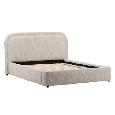 Lit plateforme tapissier Paola