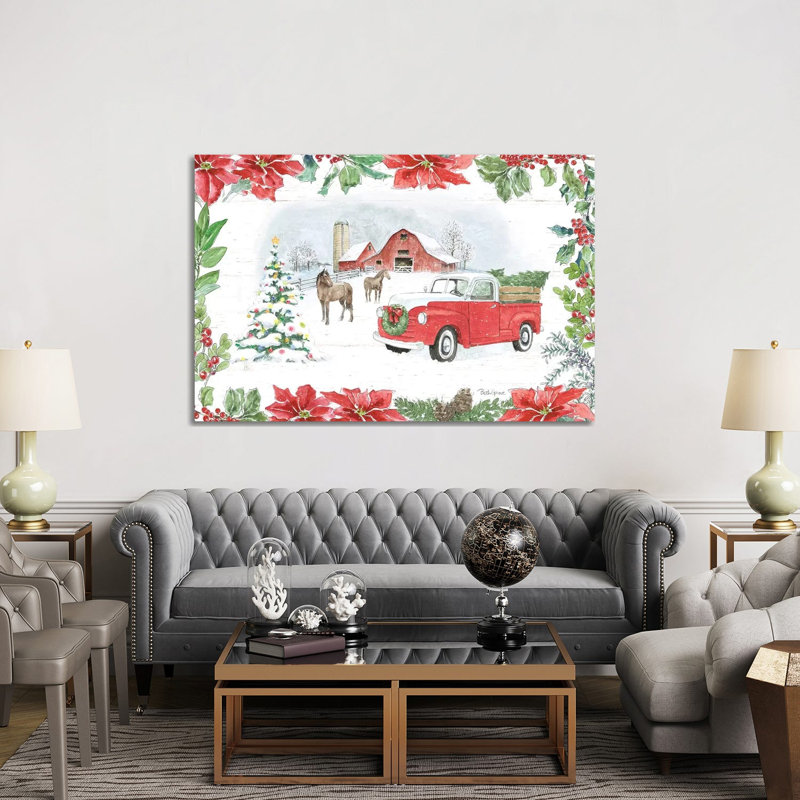 Farmhouse Holidays I by Beth Grove - Wrapped Canvas Print, 152.5 cm H x 101.5 cm W