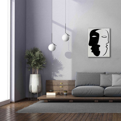 «Paun Face to Face» par Design Fabrikken, reproduction sur toile tendue