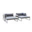 Ensemble de canapé modulaire 5 pièces avec coussins