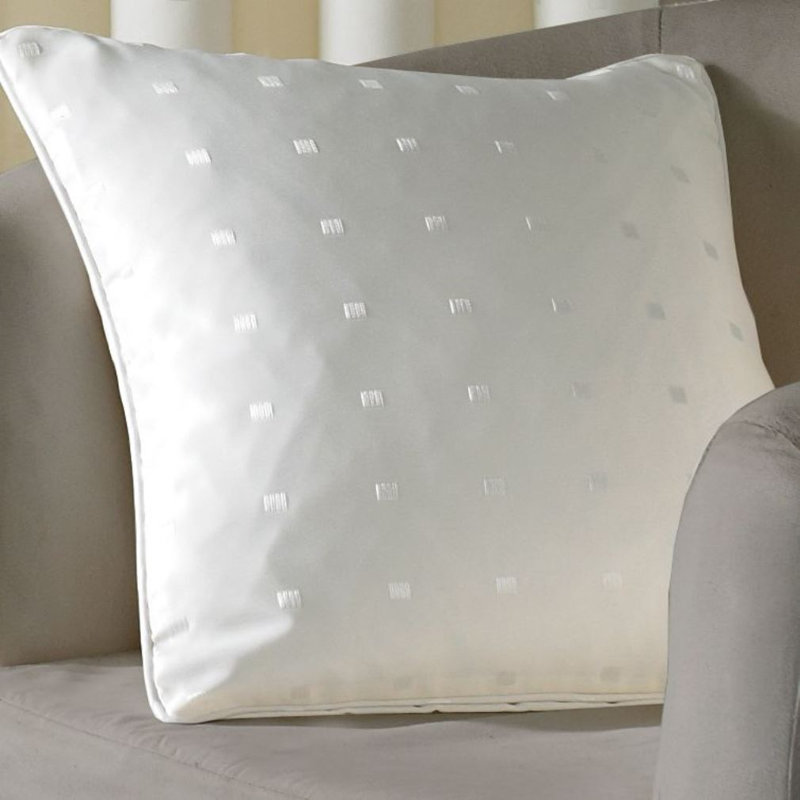 Norush Geometric Square Throw Cushion, 55 x 55cm , Cream