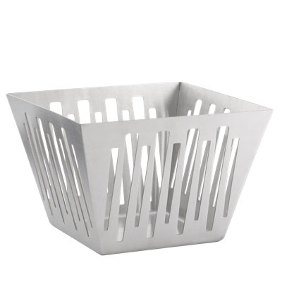 Square Flared Stainless Steel Basket
