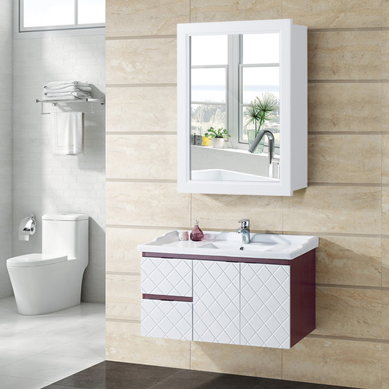Adhafera Bathroom Storage Furniture Set, White