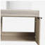 Ensemble de coiffeuse flottante 24 po avec vasque en céramique, coiffeuse murale en chêne blanc avec porte-120406485