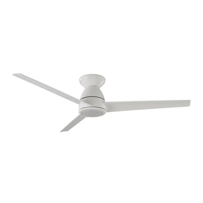 Tip Top 3 - Blade Smart Flush Mount Ceiling Fan with LED Light Kit and Bluetooth Remote Control Included Included
