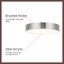 Musa 8-in Black dimmable LED Flush Mount-2004629527