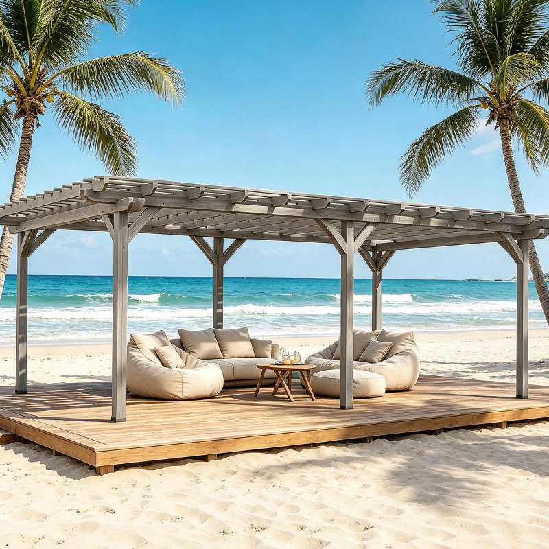 Pergola de jardin, pergola d'extérieur, treillis de raisin en bois