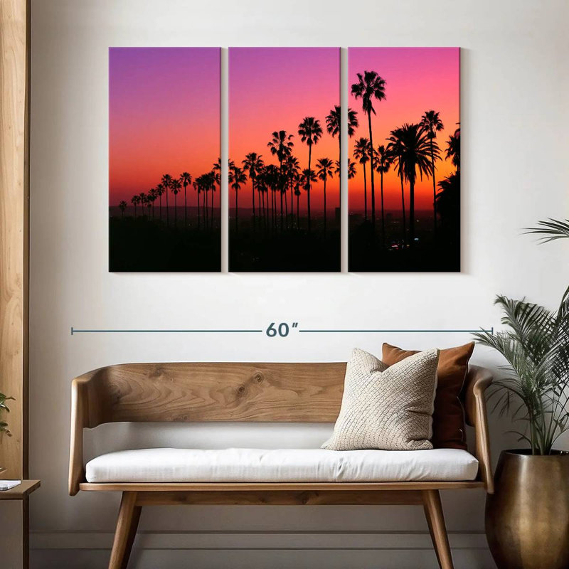 Harnek Los Angeles au crépuscule, H 32 po x l 50 po