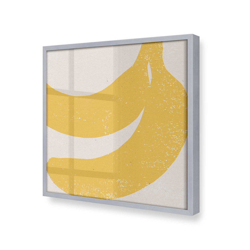 «Essence Of Banana», Cadre en chrome poli, H 17,75 po x l 17,75 po